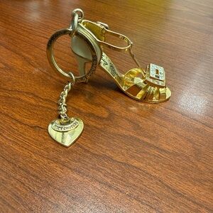 Juicy Couture Gold and Silver Shoe Keychain
